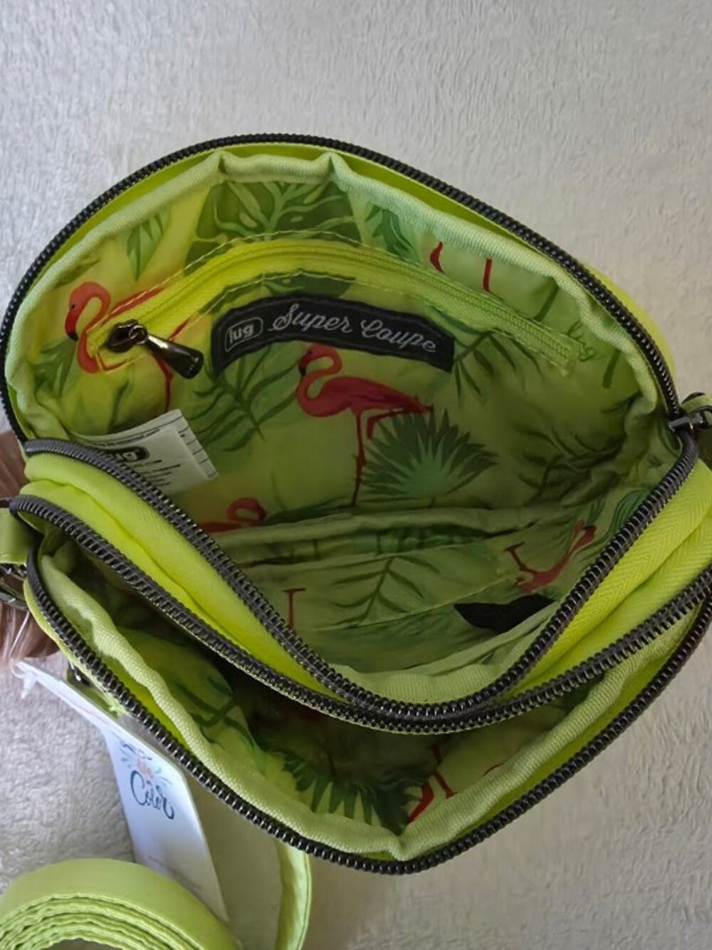 NWT Lug Super Coupe MARGARITA with Flamingo lining - Picture 3 of 7